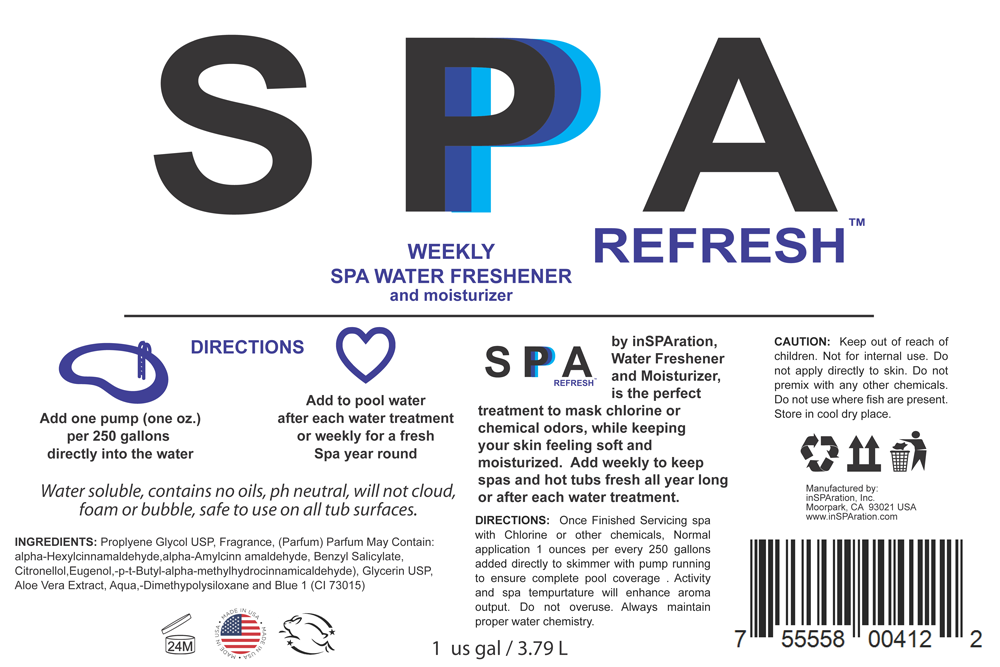 Spa Refresh Gallon – Premium Spa Water Treatment, Water Softener & Hot Tub Enhancer